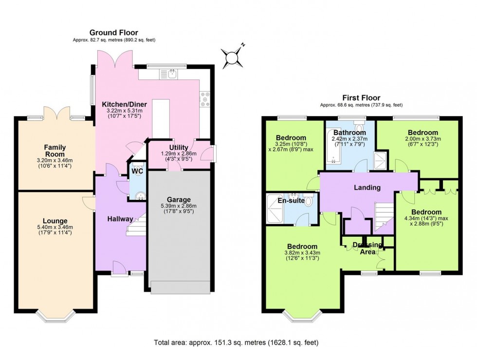 Floorplan for Spring Avenue, Ashby-De-La-Zouch