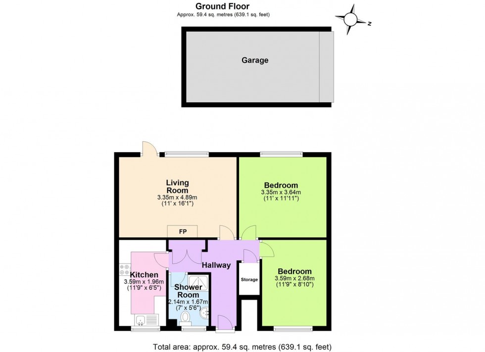 Floorplan for Moore Close, West Bridgford, Nottingham