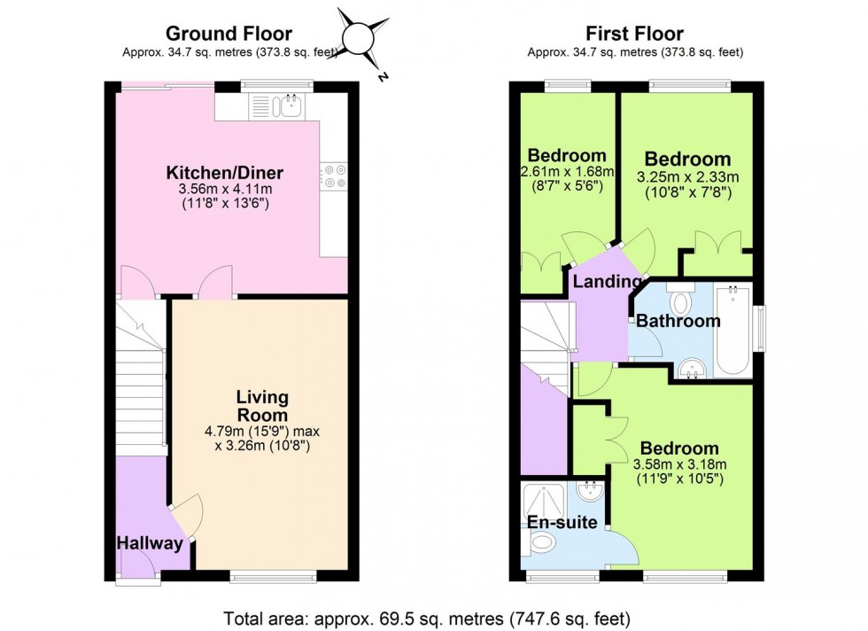 Floorplan for Mardale Close, Gamston, Nottingham