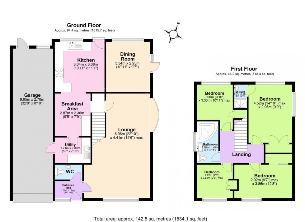 Floorplan for Dorset Drive, Moira, Swadlincote