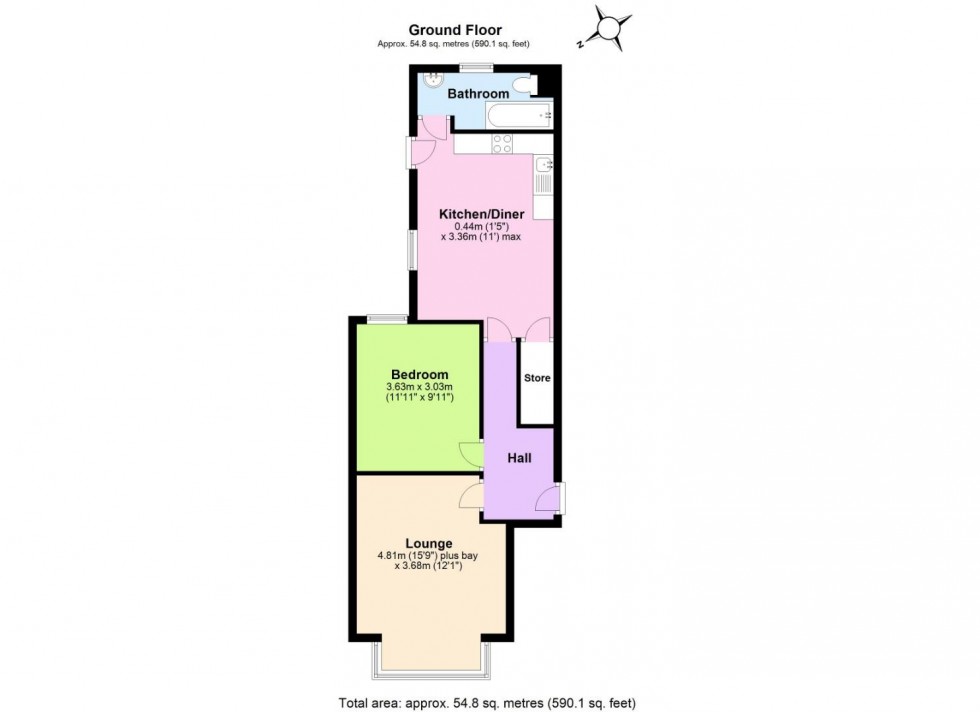 Floorplan for North Road, West BridgfordNottingham