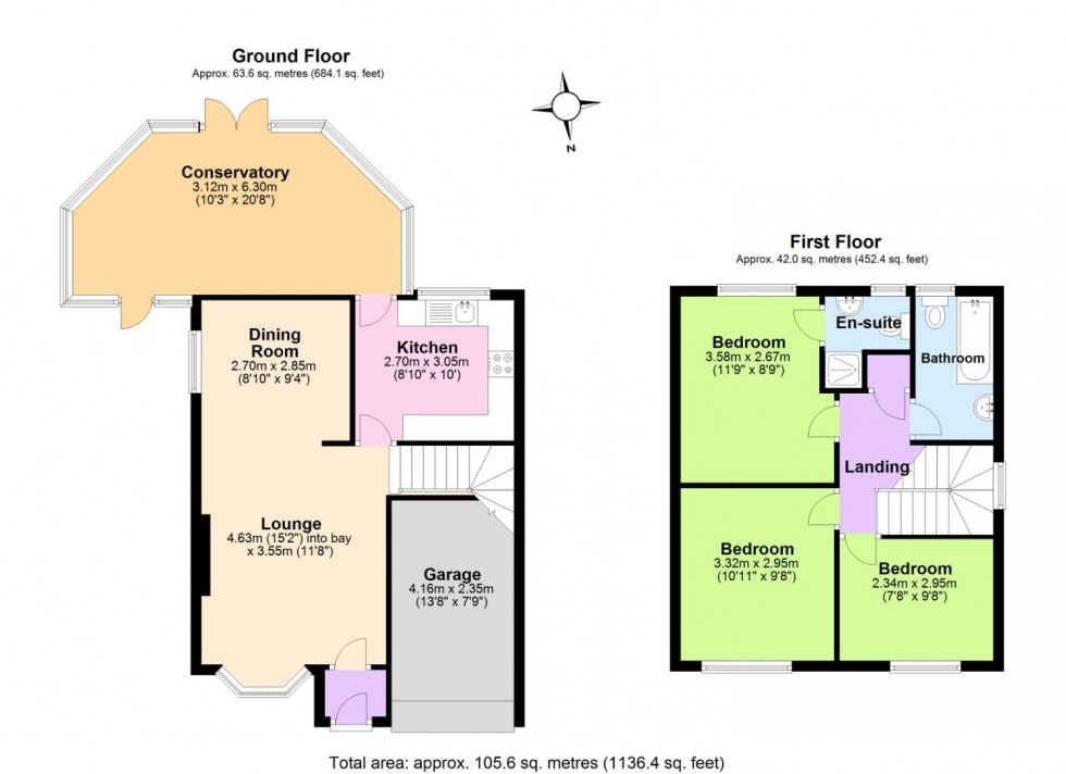 Floorplan for Ringstead Close Compton Acres West BridgfordNottingham