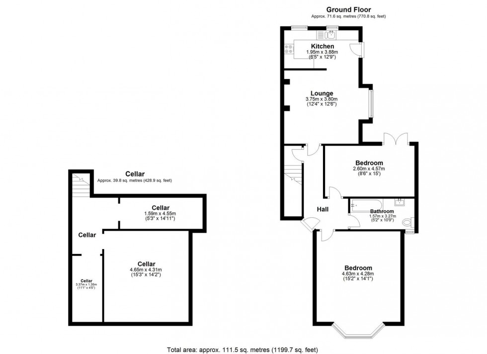 Floorplan for 14 Gorsey Road Nottingham