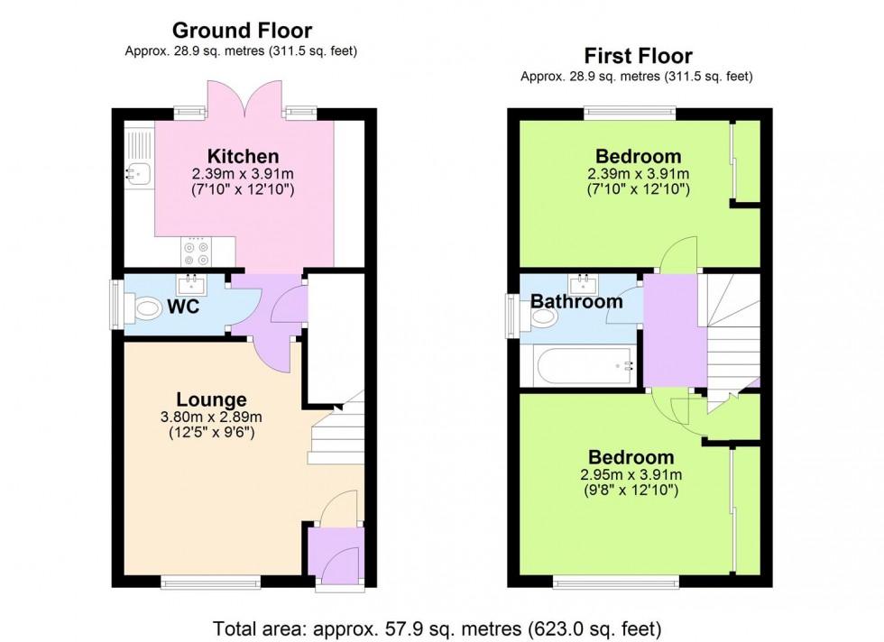 Floorplan for Hornbeam Close Edwalton Nottingham