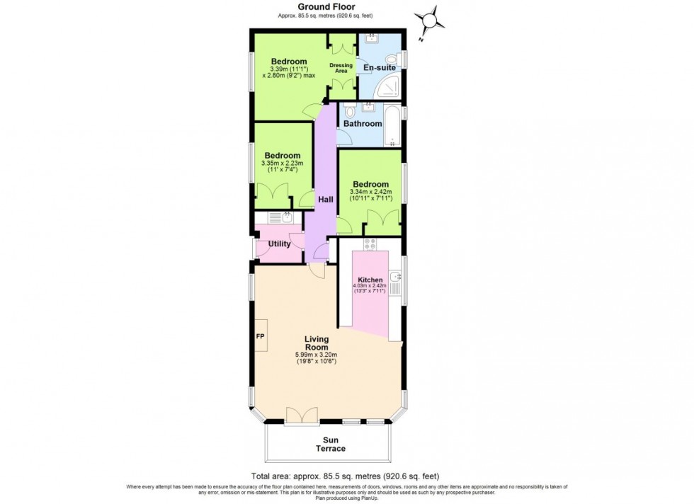 Floorplan for Spring Cottage Road, Overseal
