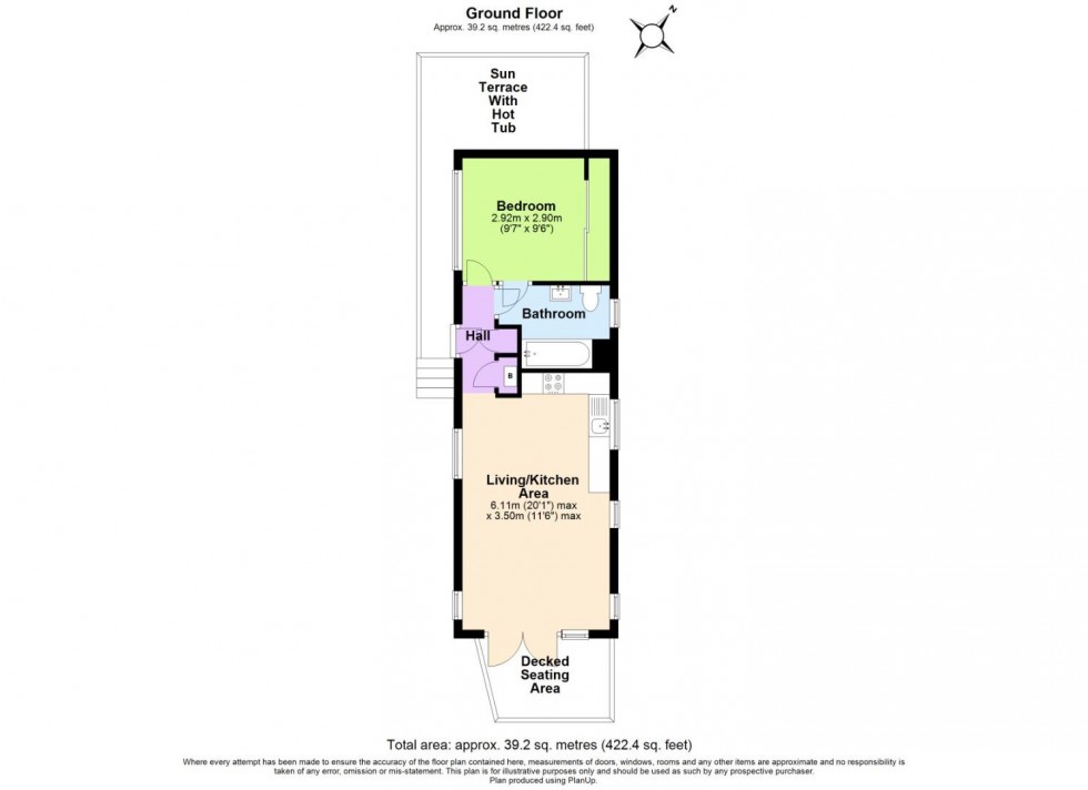Floorplan for Swainswood Luxury Lodges, Park Road, Overseal, Swadlincote