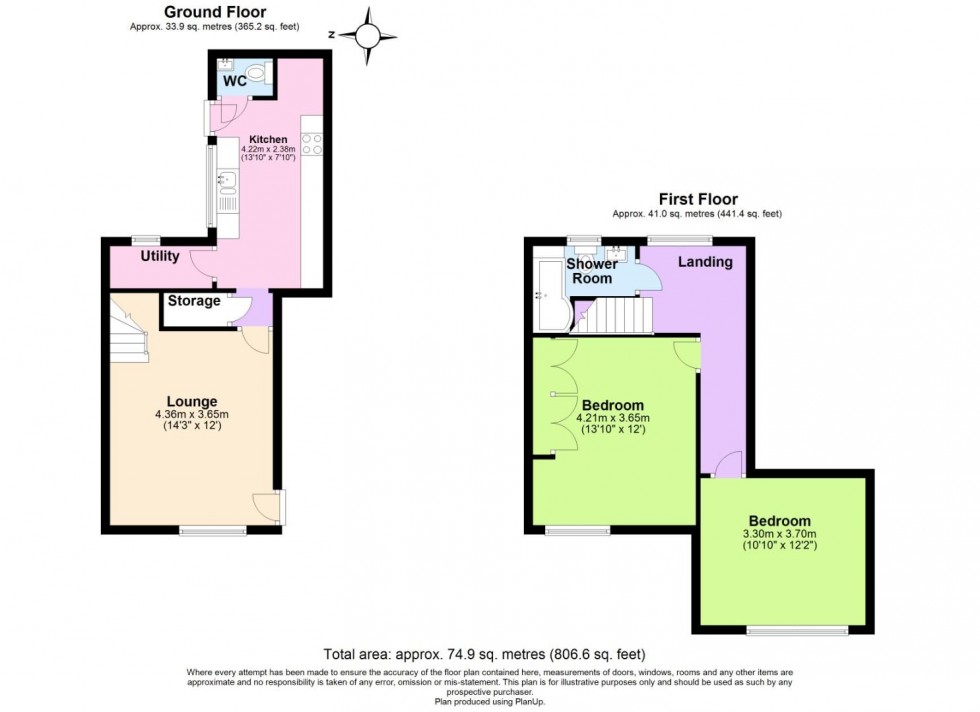 Floorplan for Dorothy Boot Homes, Wilford, Nottingham