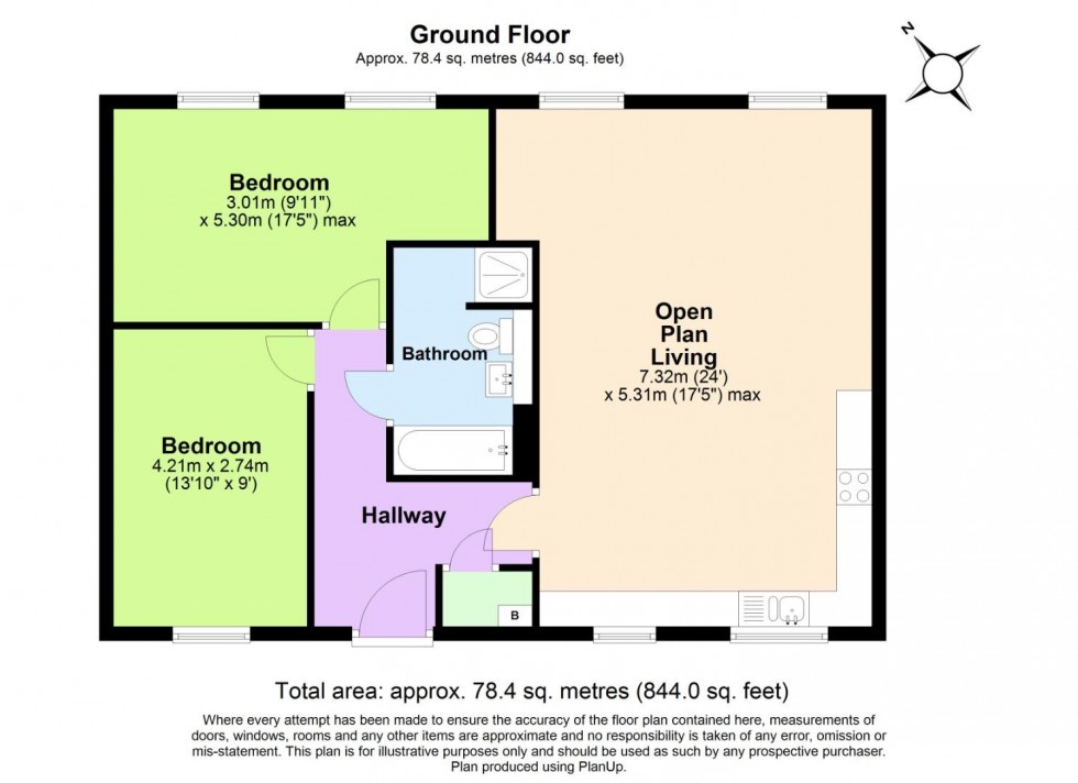 Floorplan for Mundella House, Green Street, Meadows