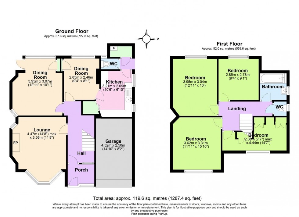 Floorplan for Upper Gungate, Tamworth