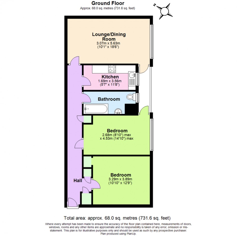 Floorplan for Princeton House, Wilford Lane, West Bridgford, Nottingham
