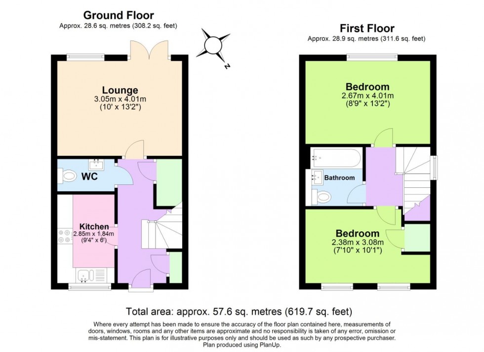 Floorplan for Woodpecker Close, West Bridgford, Nottingham