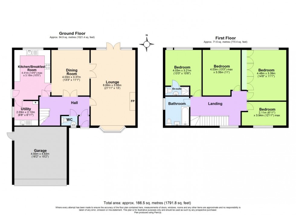 Floorplan for Tower Gardens, Ashby-De-La-Zouch