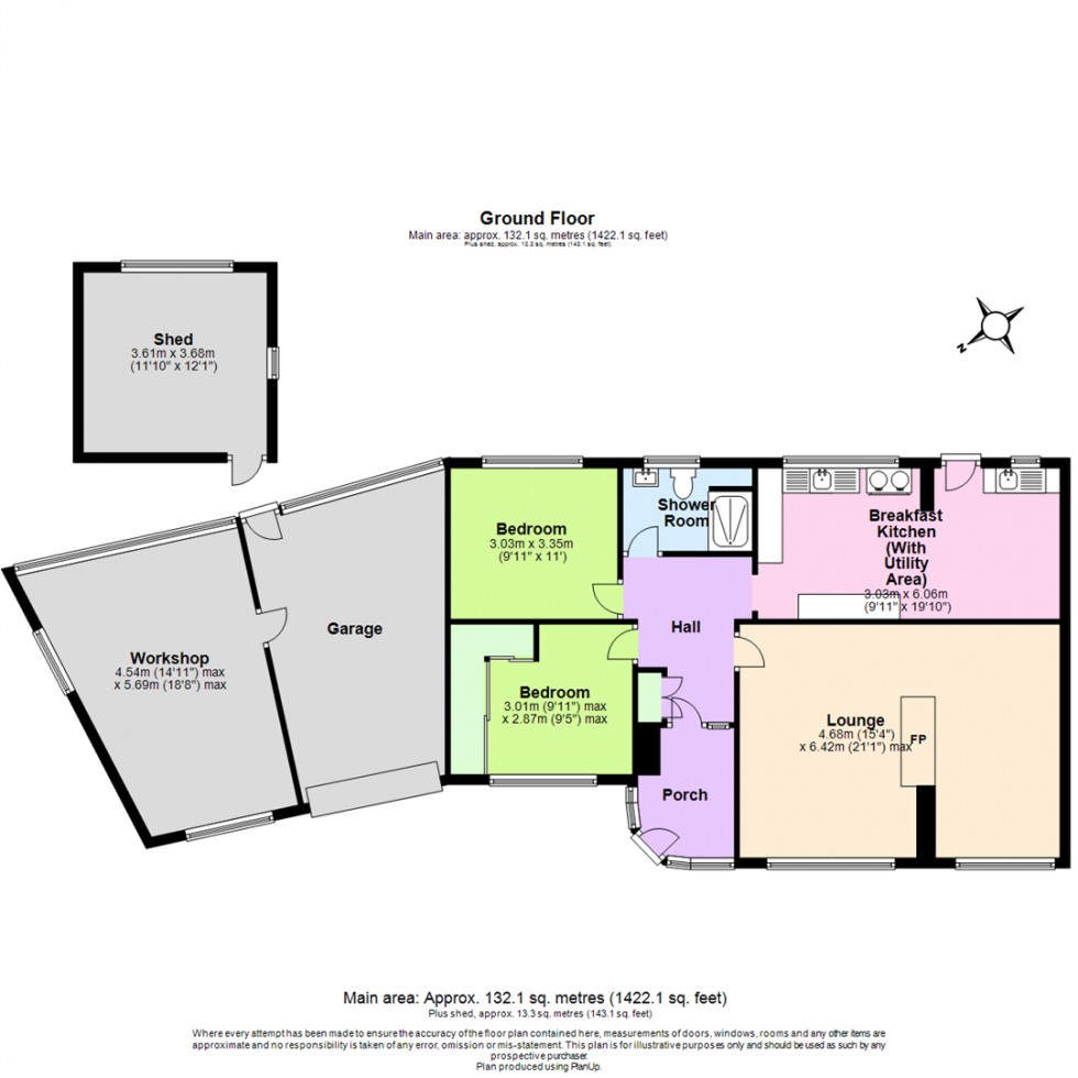 Floorplan for Victoria Road, Bunny, Nottingham