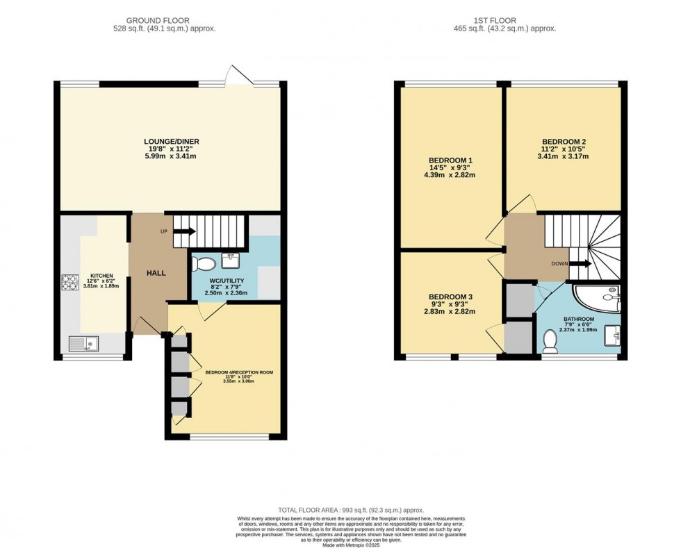 Floorplan for Telford Road, Tamworth