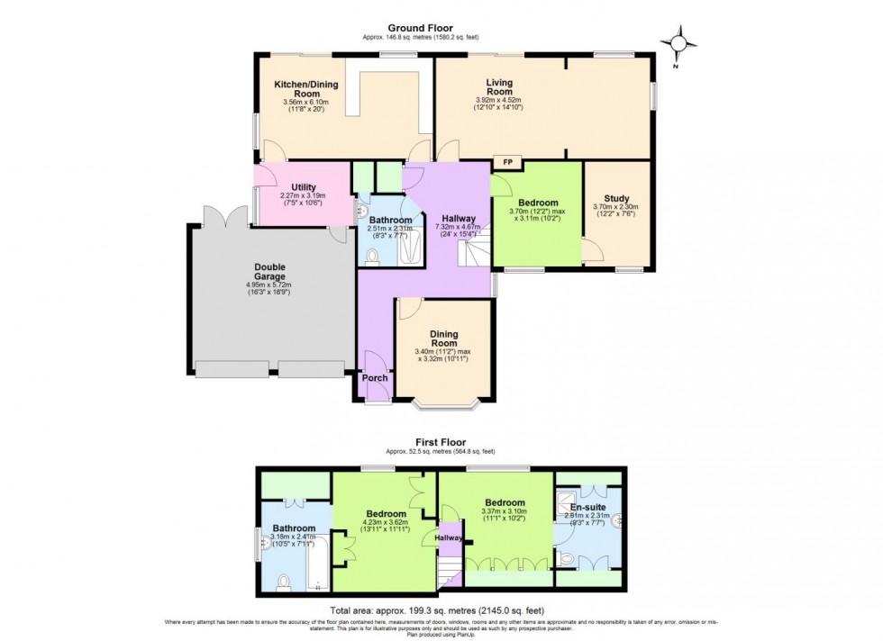 Floorplan for Firs Road, Edwalton, Nottingham