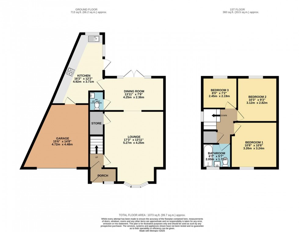 Floorplan for Tempest Street, The Leys, Tamworth
