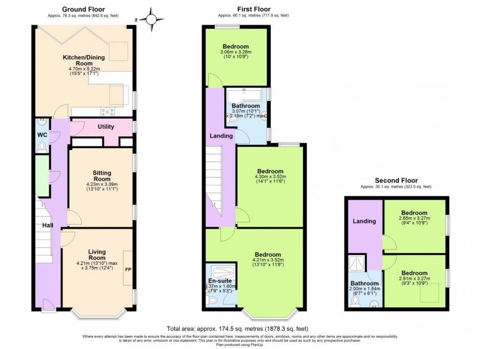 Floorplan for Henry Road, West Bridgford, Nottingham
