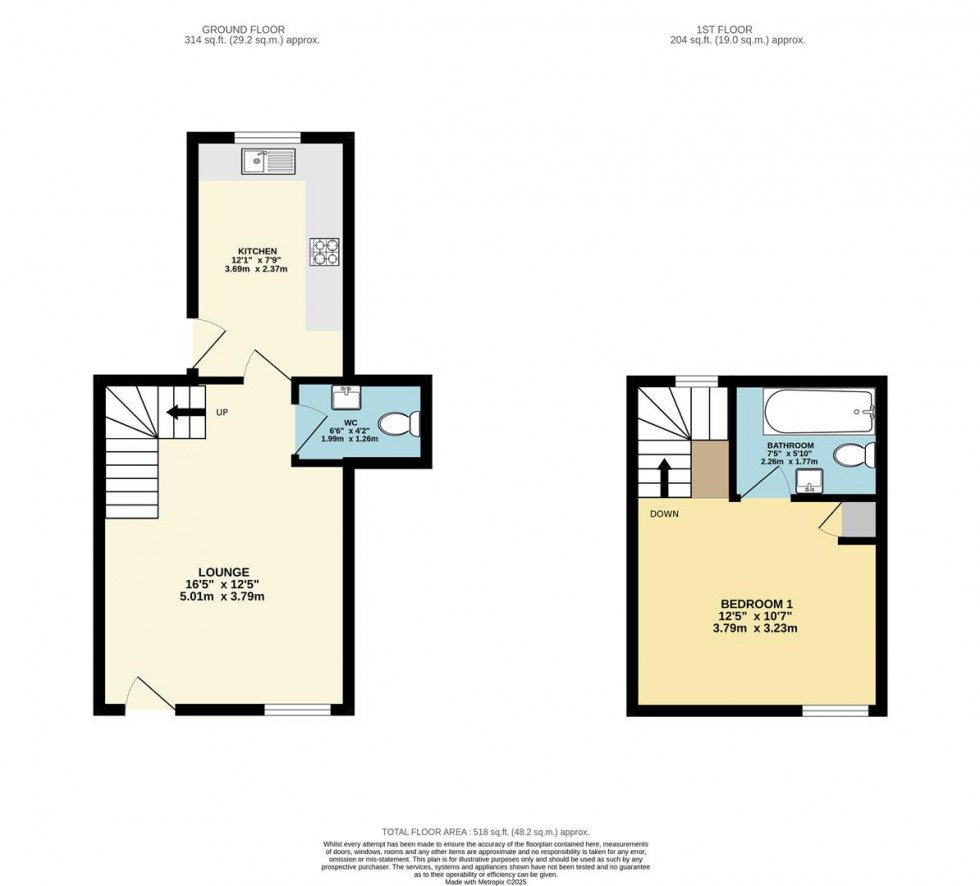 Floorplan for Brook End, Fazeley, Tamworth
