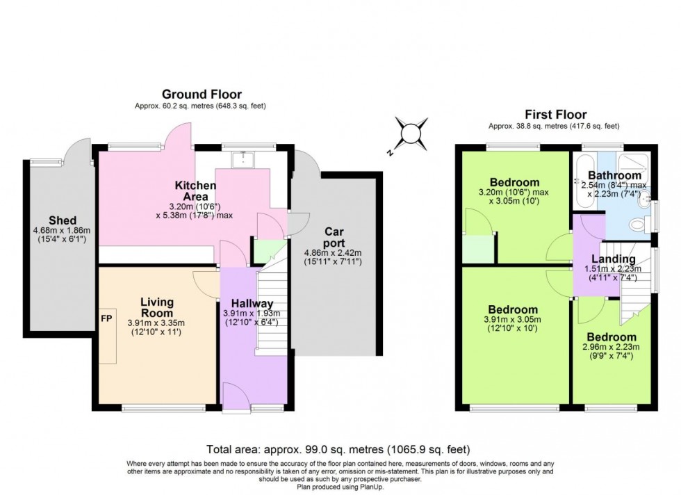 Floorplan for Wolds Drive, Keyworth
