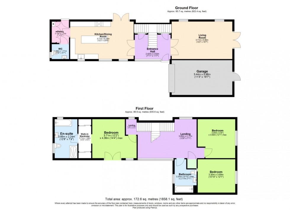 Floorplan for Millstone Drive, Ashby-De-La-Zouch