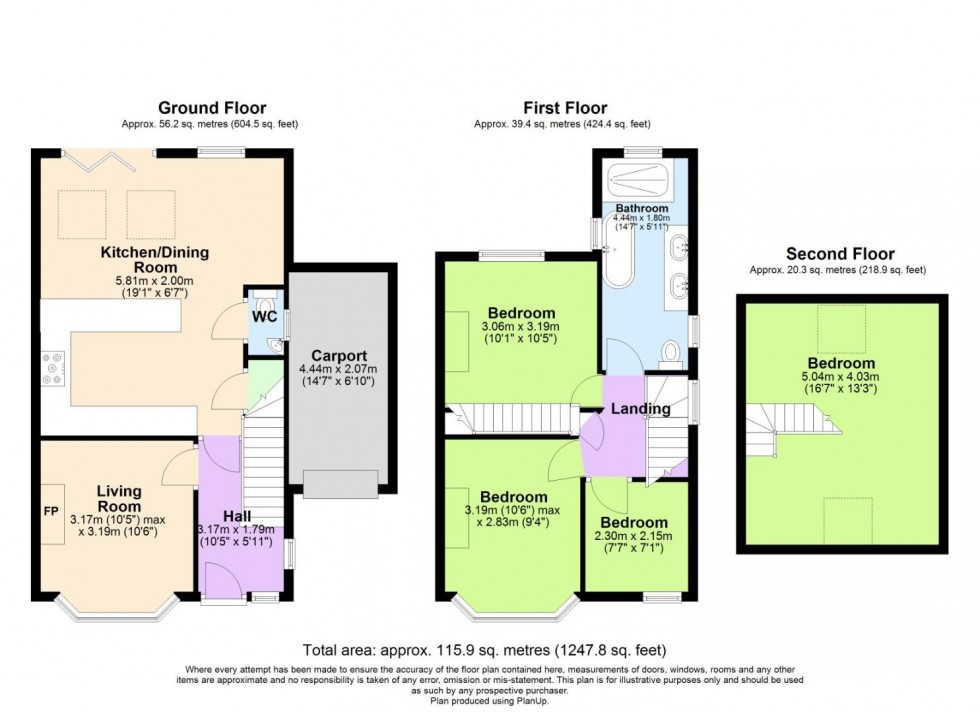 Floorplan for Ashworth Avenue, Ruddington, Nottingham