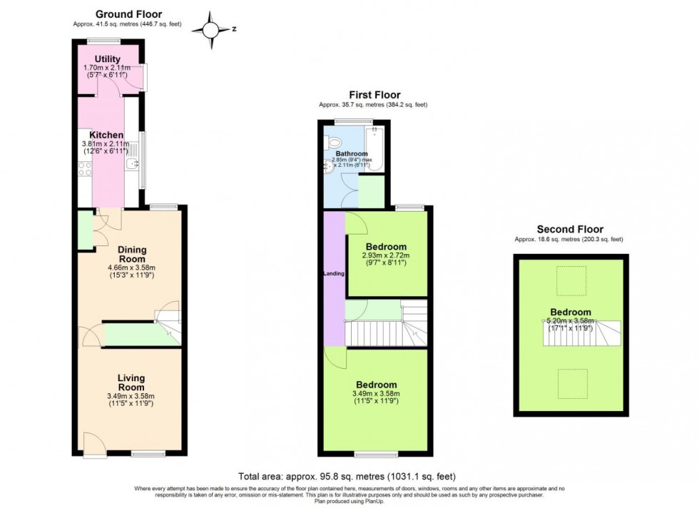 Floorplan for Millicent Grove, West Bridgford, Nottingham
