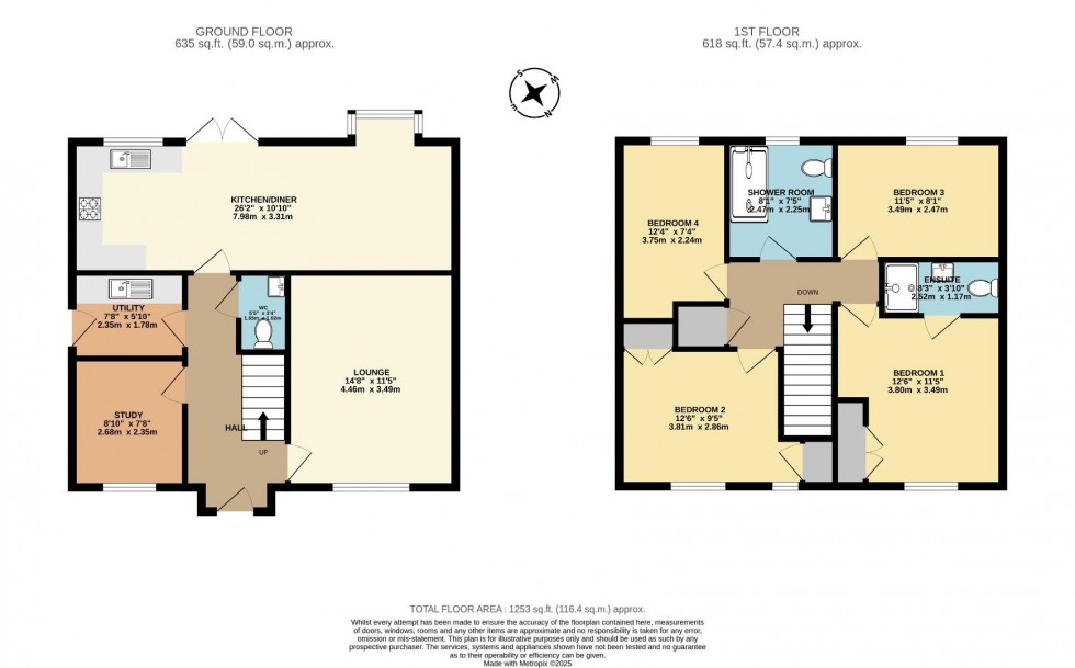 Floorplan for Hart Drive, Measham