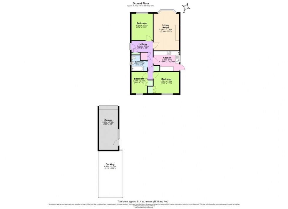 Floorplan for Daleside, Cotgrave, Nottingham