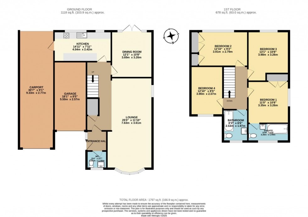 Floorplan for Wrekin Close, Ashby-De-La-Zouch