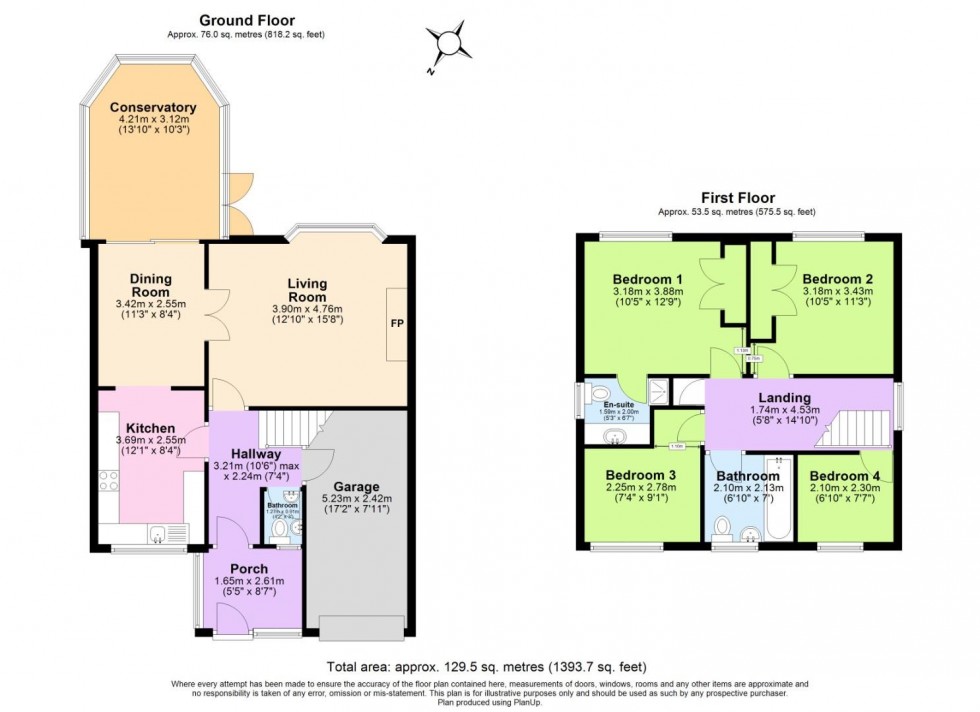 Floorplan for Belton Drive, West Bridgford, Nottingham