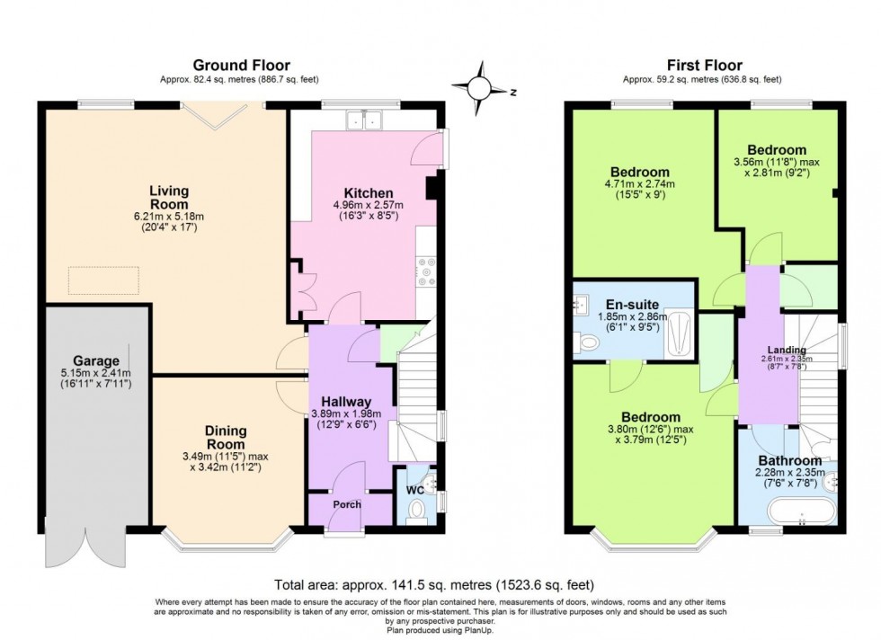Floorplan for Kingswood Road, West Bridgford, Nottingham