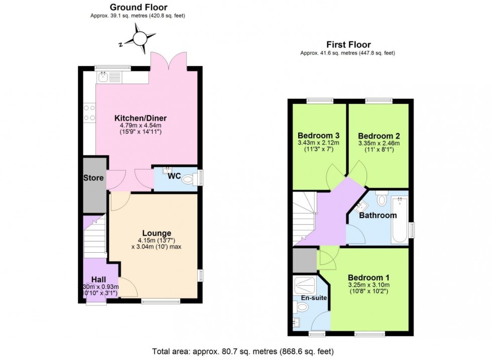 Floorplan for Brickworks Lane, Newbold Coleorton