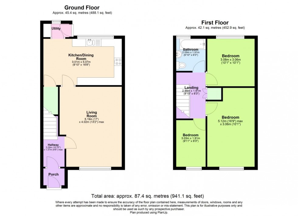 Floorplan for Plumtree Court, Plumtree, Nottingham