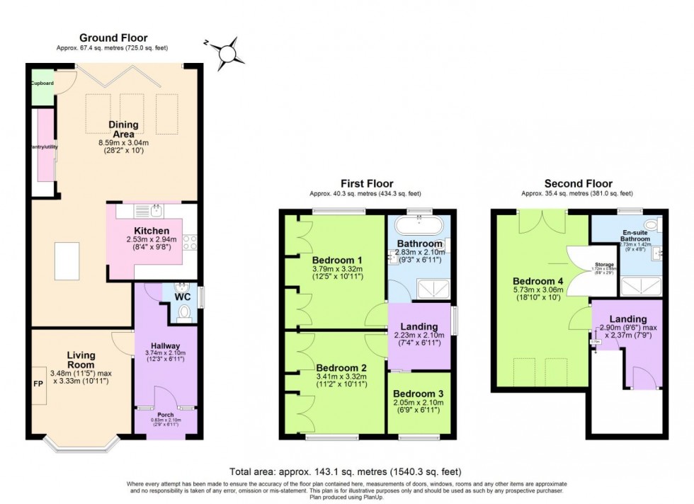 Floorplan for Gordon Road, West Bridgford, Nottingham