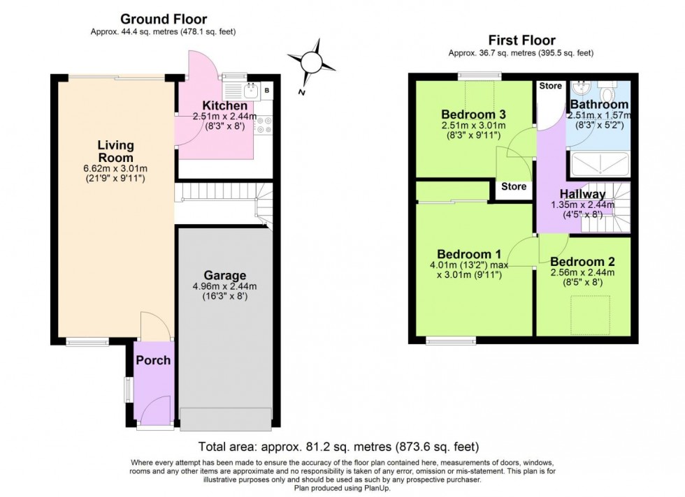 Floorplan for Holly Avenue, Wilford Village, Nottingham