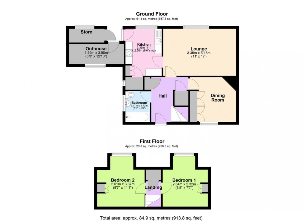 Floorplan for Pessall Lane, Edingale, Tamworth