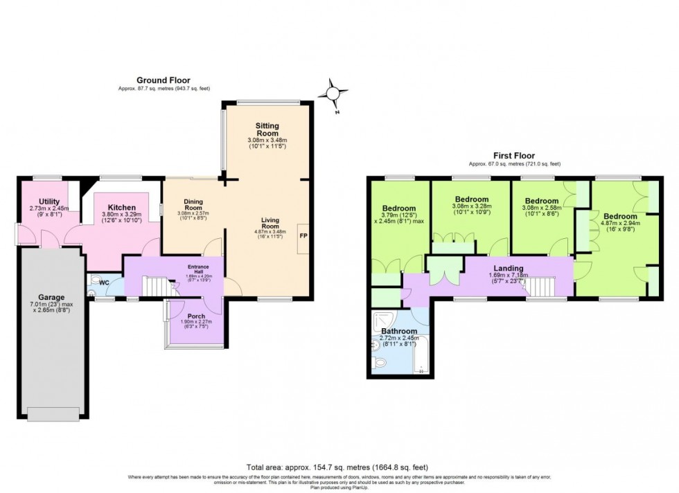 Floorplan for Selby Lane, Keyworth, Nottingham