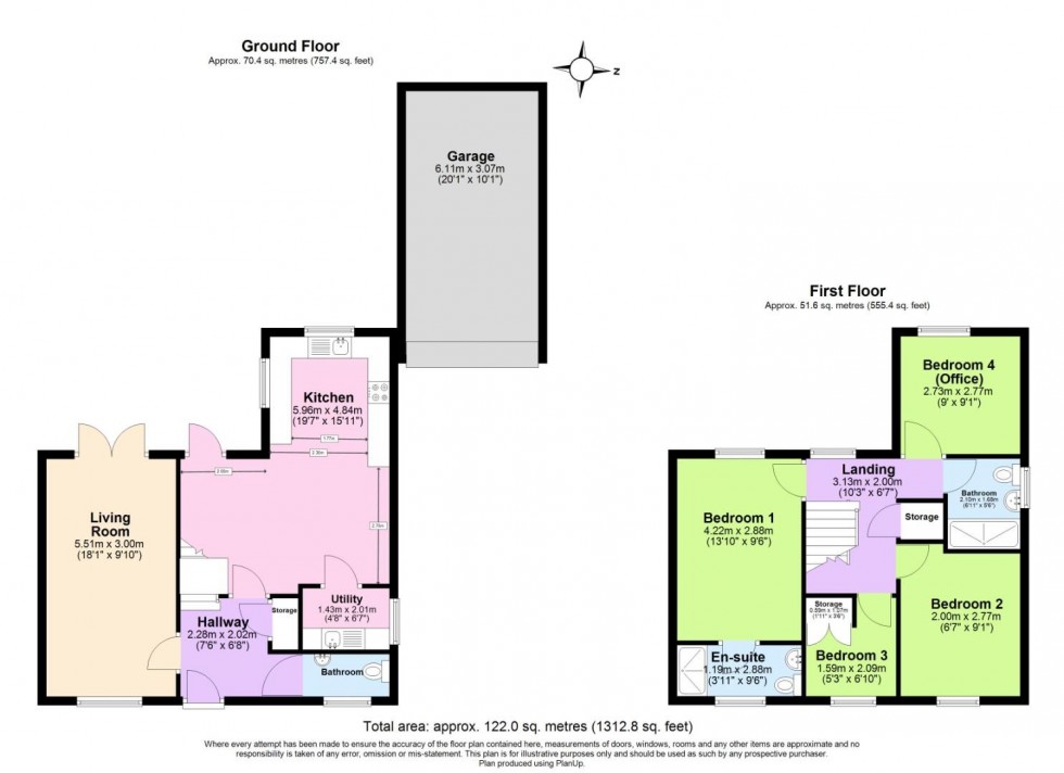 Floorplan for Becket Grove, Nottingham