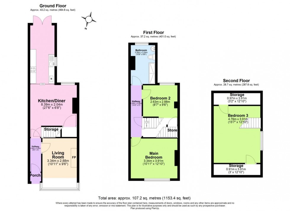 Floorplan for Manvers Road, West Bridgford, Nottingham