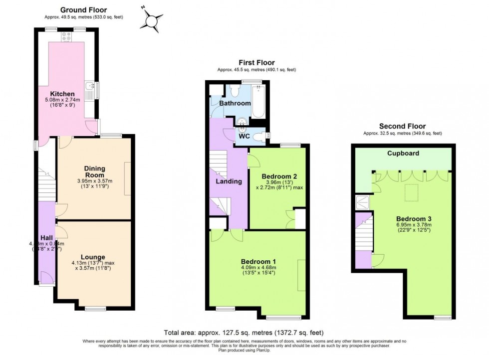 Floorplan for Trent Boulevard, West Bridgford, Nottingham