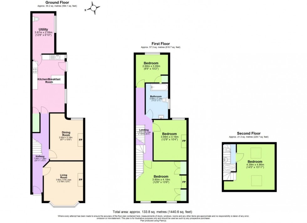 Floorplan for Edward Road, West Bridgford, Nottingham