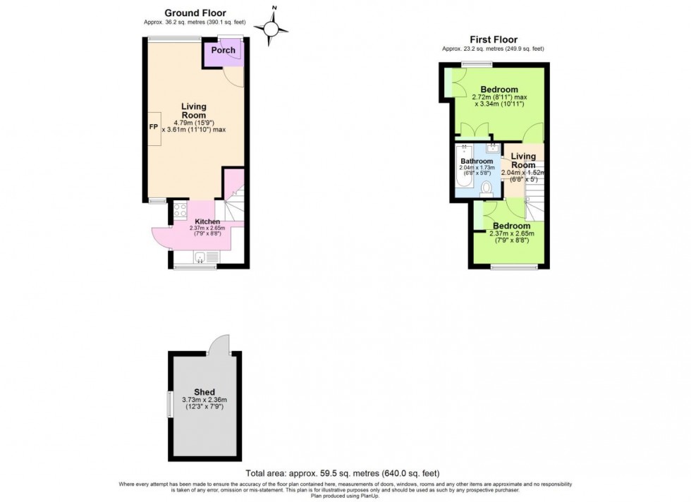 Floorplan for Bunny Lane, Keyworth, Nottingham