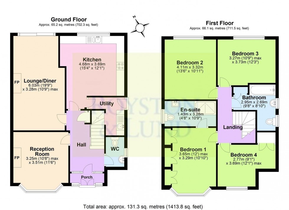 Floorplan for Blake Road, West Bridgford, Nottingham