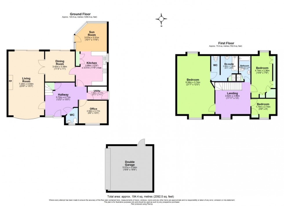 Floorplan for Rose Grove, Keyworth