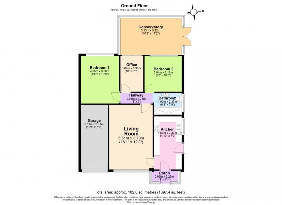 Floorplan for Boxley Drive, West Bridgford, Nottingham