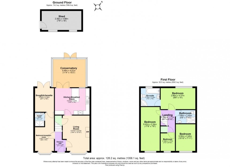 Floorplan for White Furrows, Cotgrave, Nottingham