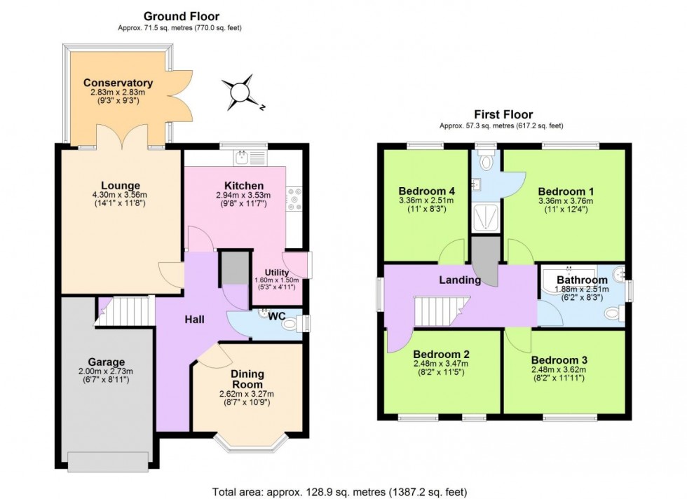 Floorplan for Alice Gardens, Overseal