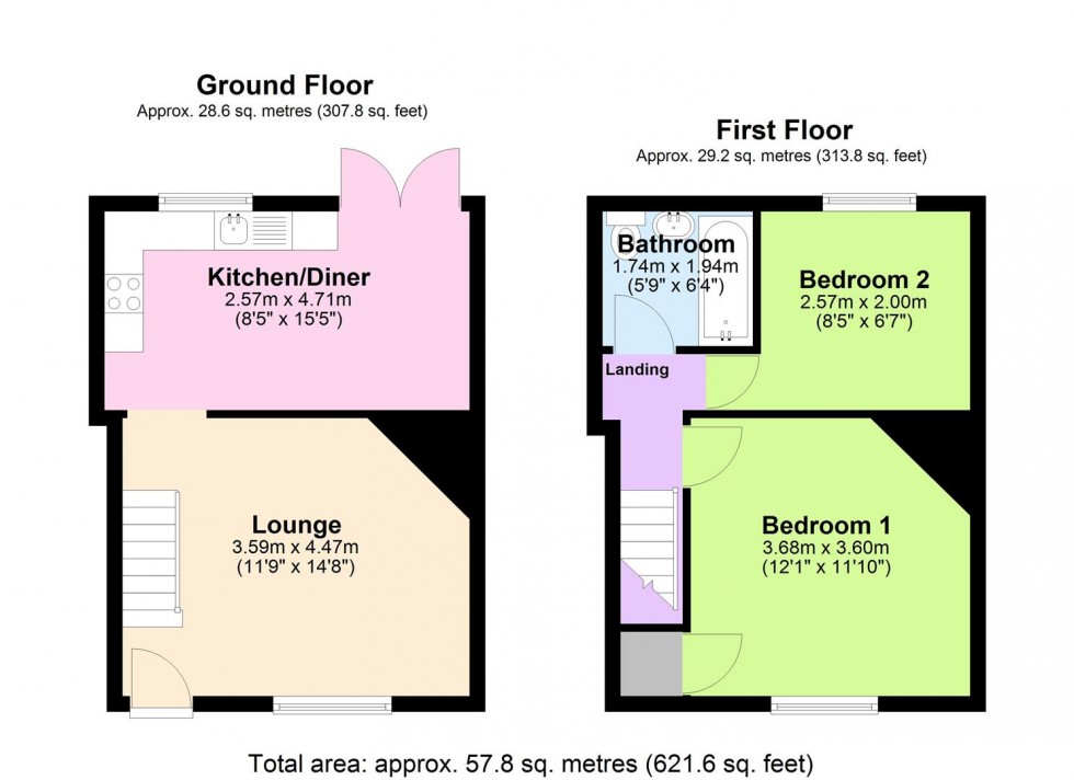 Floorplan for Church Road, Warton, Tamworth