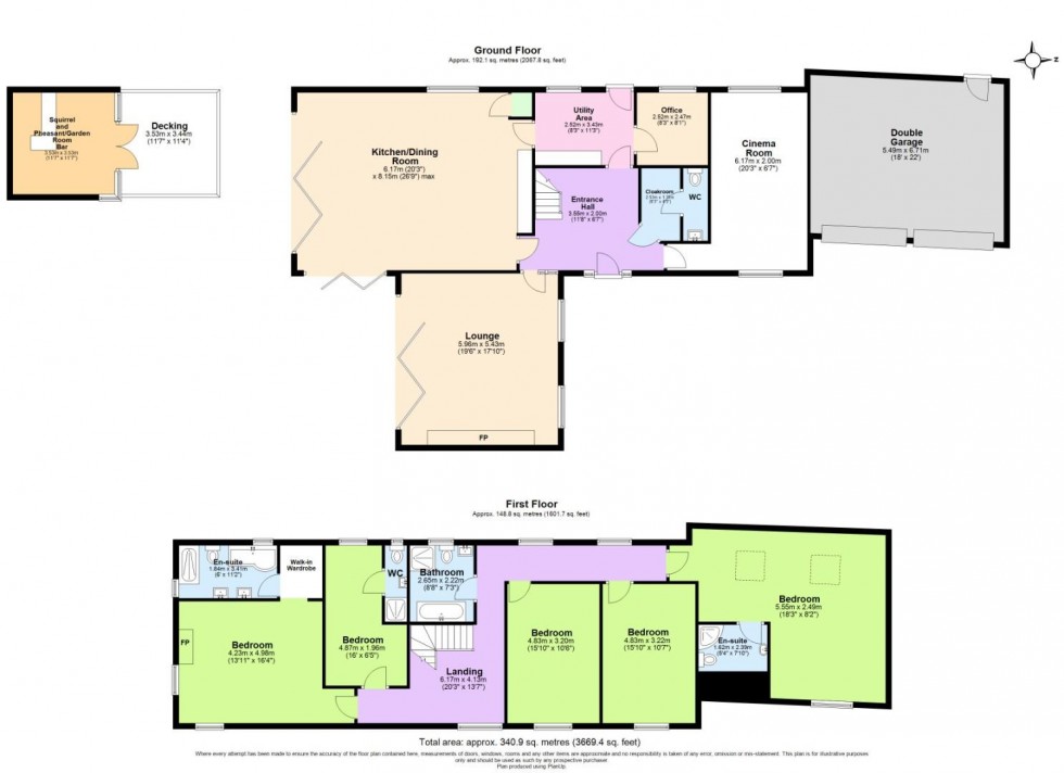 Floorplan for Little London Lane, Wysall, Nottingham