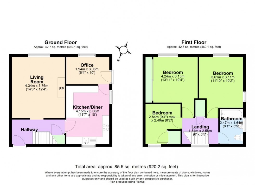 Floorplan for Green Acre, Edwalton, Nottingham